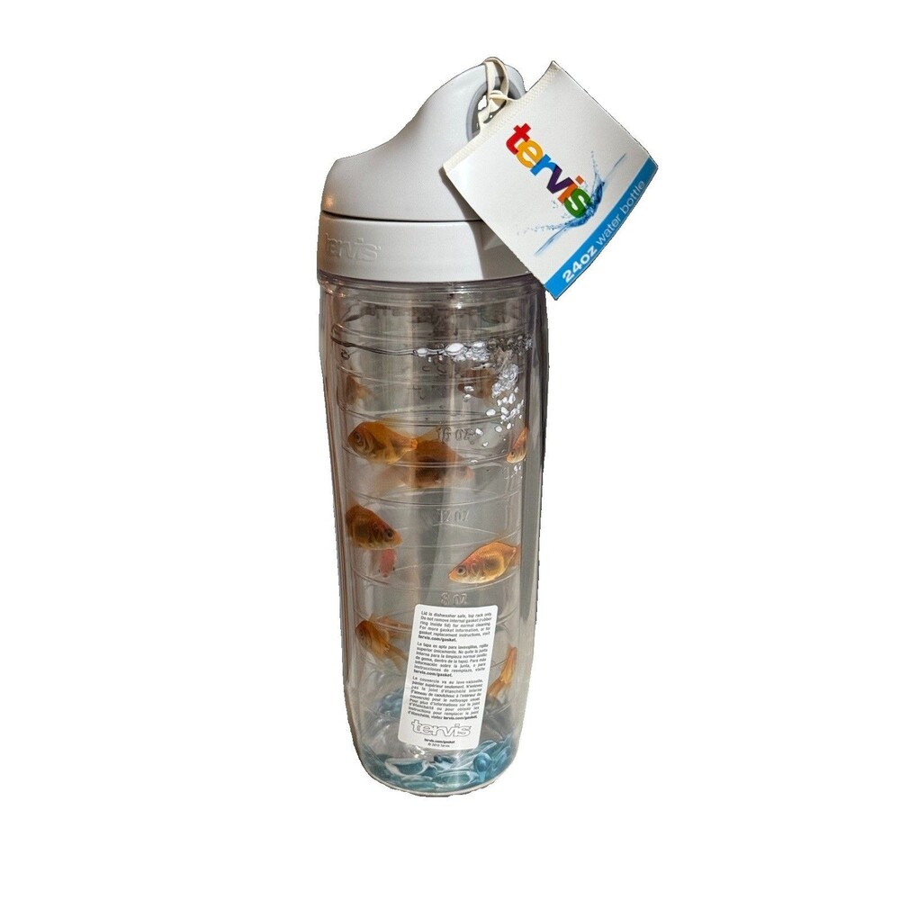 Tervis Goldfish Made in USA Double Walled Insulated Travel Cup Hot&Cold 24oz
